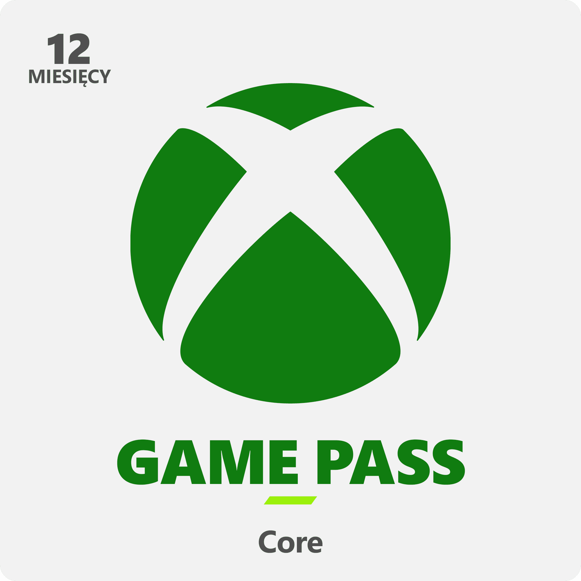 Xbox Game Pass Core – 12-miesięczne członkowstwo