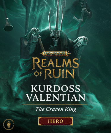 Warhammer Age of Sigmar: Realms of Ruin - Kurdoss Valentian, The Craven King – cover
