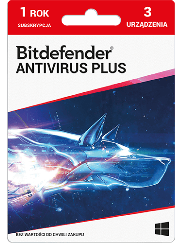 Program Antywirusowy Bitdefender Plus 2021 (3 stanowiska) – cover