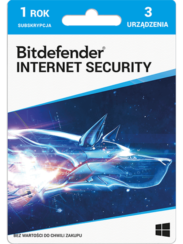 Program Antywirusowy Bitdefender Internet Security (3 użytkowników) – cover