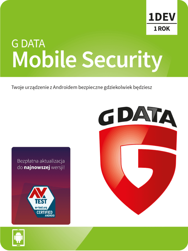 Program Antywirusowy G DATA Mobile Internet Security 12 miesięcy (1 urządzenie) – cover