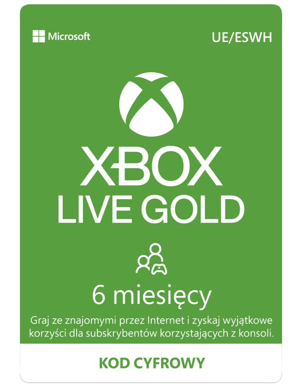 Xbox LIVE GOLD 6 miesięcy (XSX/XOne) – cover