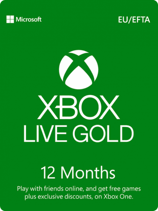 Microsoft Xbox Gold 12mo R17 – cover